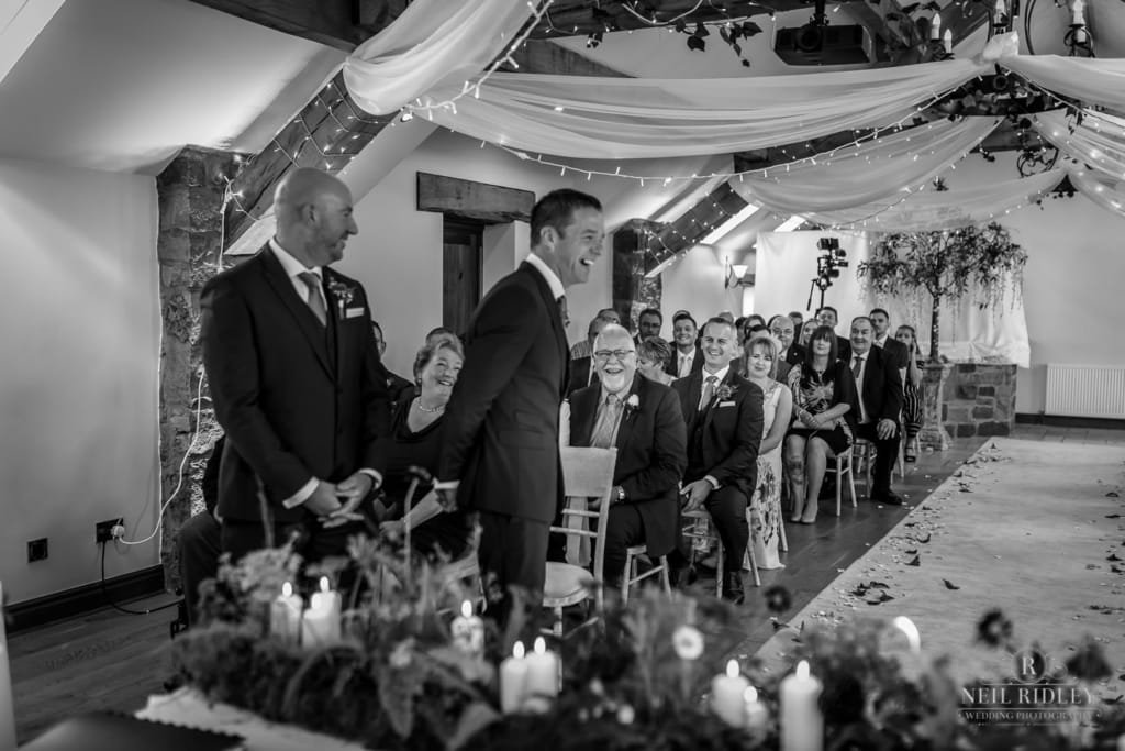 Beeston Manor Wedding Photographer - Wedding Party Laughing