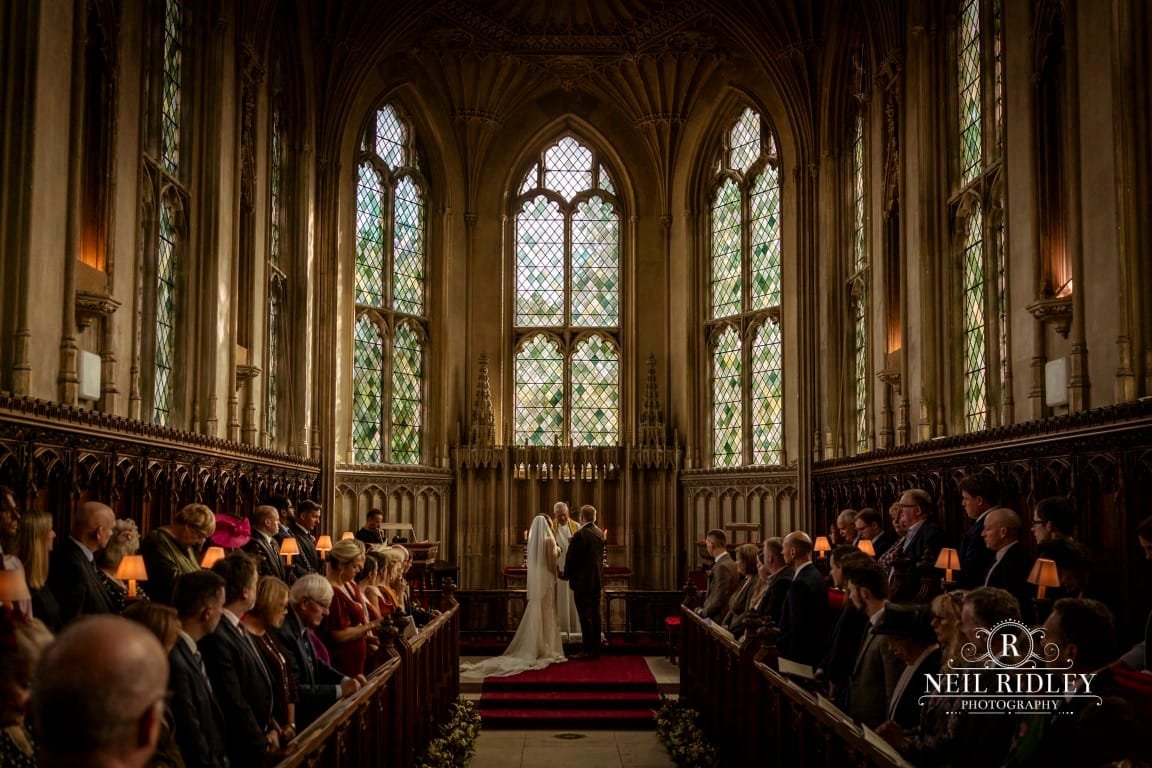NRA04415 Ashridge House Wedding Photographer chapel service