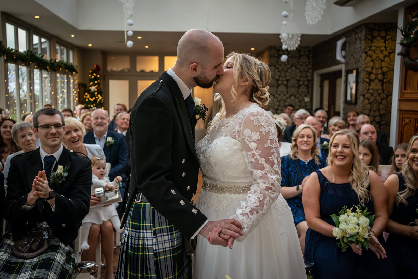 NR906576 Broadoaks Country House Hotel first kiss