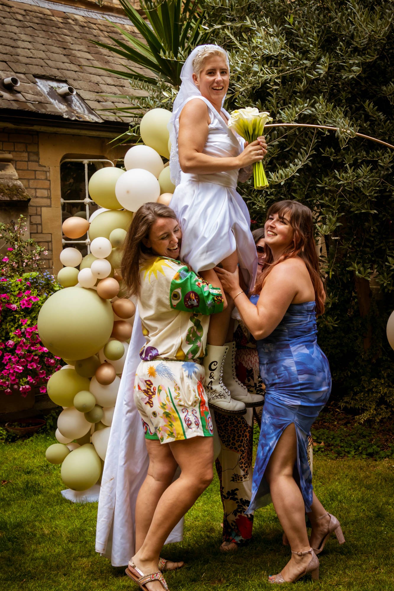 Le Gothique Wedding rugby bride