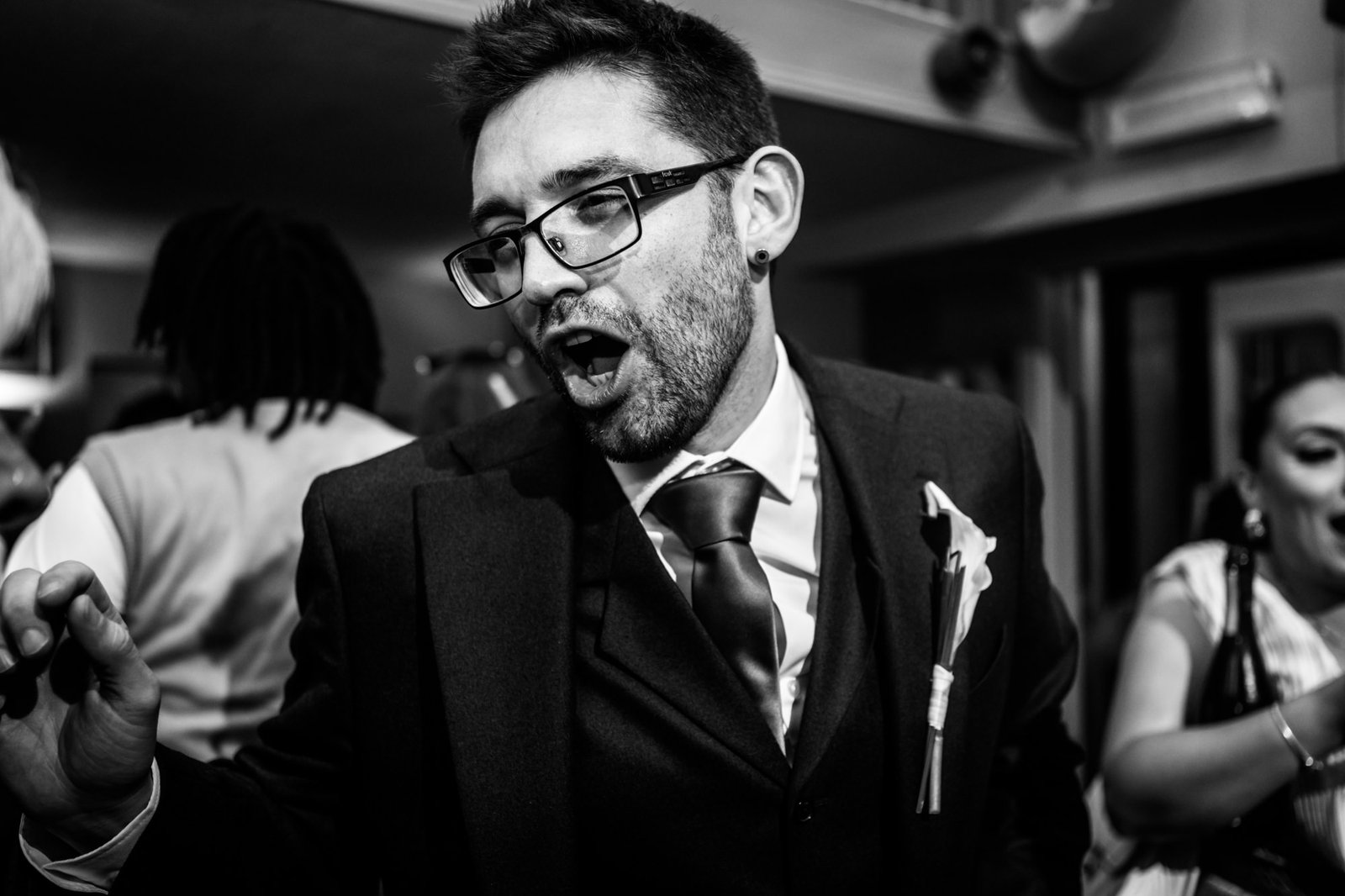 Le Gothique Wedding groom dancing