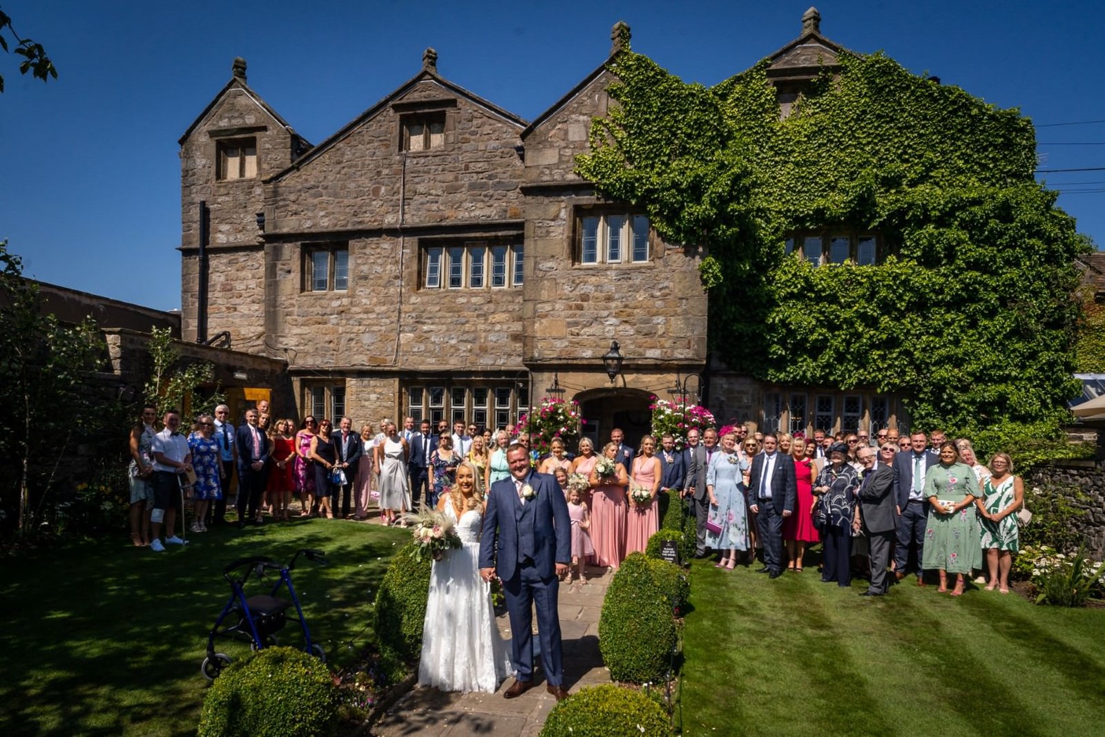 Stirk House Wedding Photographer (65) Stirk House Wedding Photographer Outside group shot